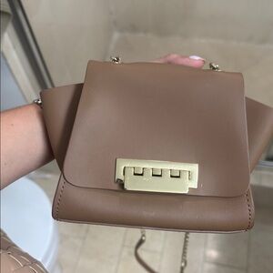 Zac Posen Elegant Tan Leather Handbag